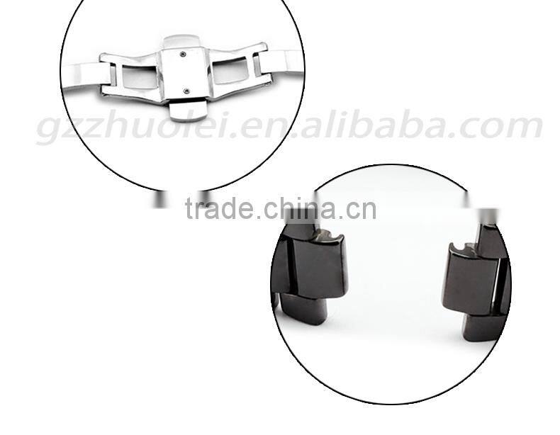22*11|19*9mm high quality ceramic Watch bracelet for men's and women's with stainless steel buckle Wholesale 3PCS