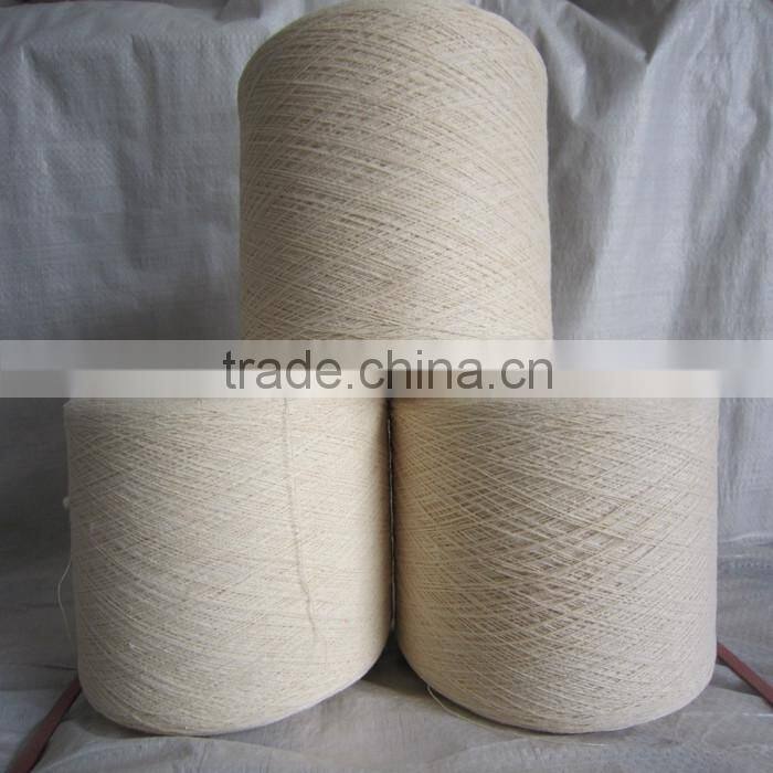 recycled cotton yarn dyed/ raw/ bleached cotton blended knitted yarn manufacturer