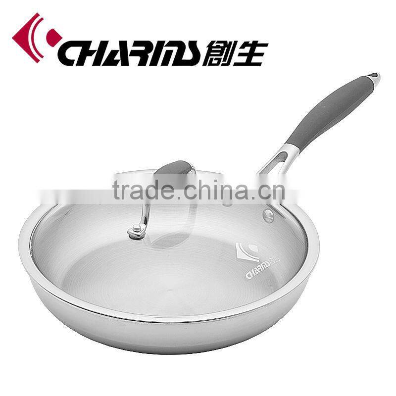 Charms Induction bottom Stainless Steel No oil rectangular cast iron outdoor frying pan
