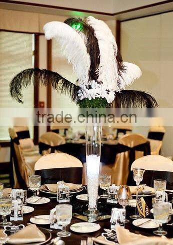 Red ostrich feathers for Wedding decoration