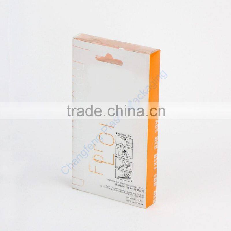 Pet plastic box for cell phone case packaging