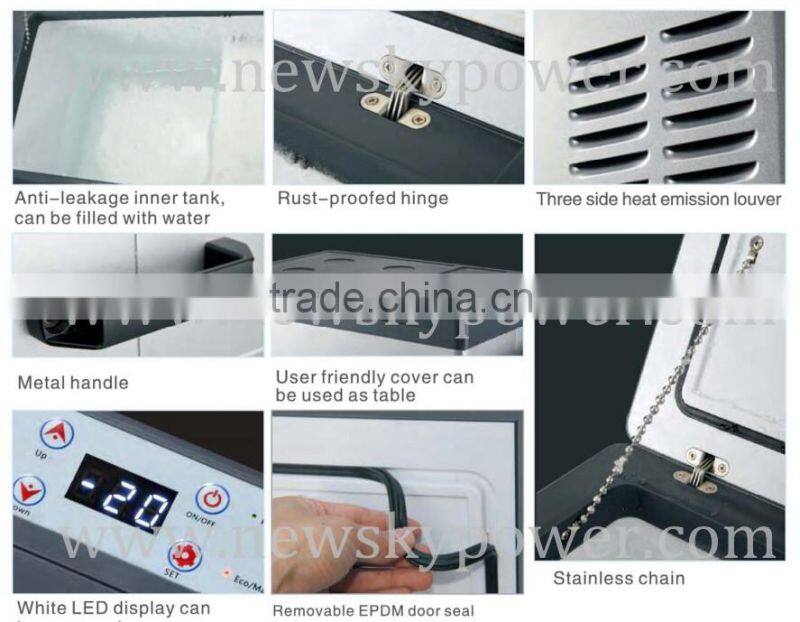 DC 12V 24V small portable mini deep freezer freezer for car