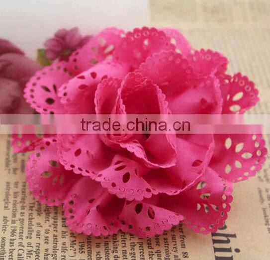 2013 New design wholesale DIY hollow out chiffon flowers H-70