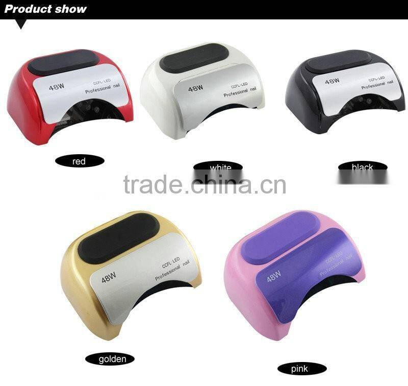Professional led uv lamp 48w for Polish Gel Curing Nail tools automatic hand sensor EU AU US UK plug