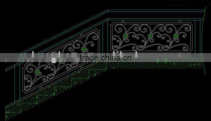 Top-selling hand forged modern metal outdoor stairs