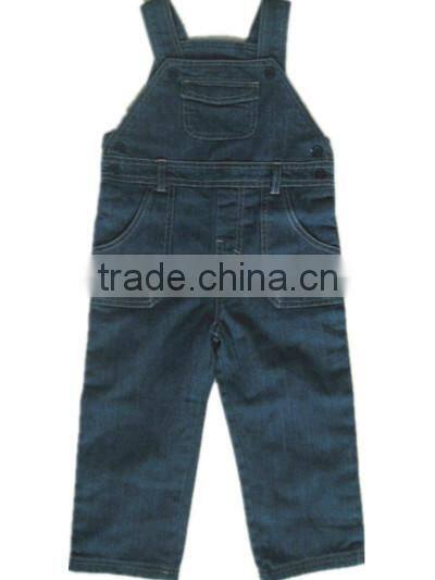 child girls casual pants jeans pants for boys BABY Cowboy Suspenders