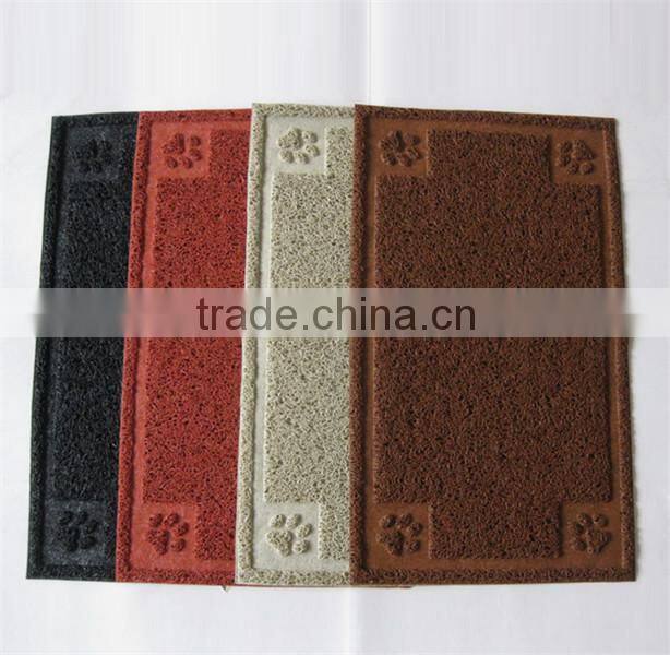 Square shape Pet litter mat for cats/PVC mat/ litter catcher mat China wholesale pet accessories