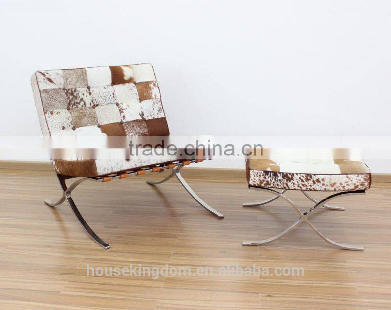 Barcelona chair (8030-pony skin)