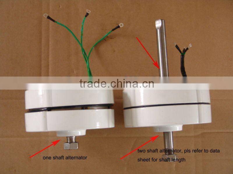 500w 12V/24V low rpm permanent magnet generator/ alternator