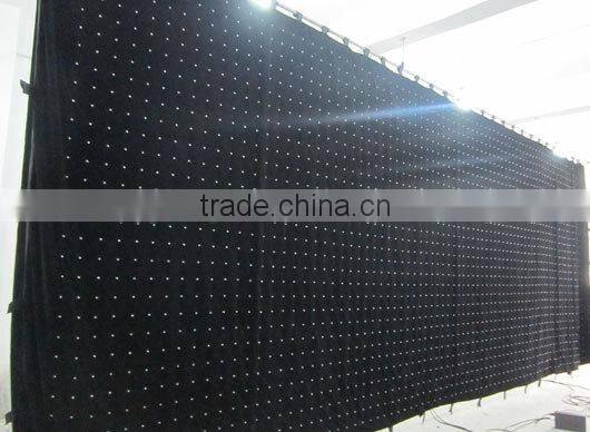 p10 3m*8m Concert backdrops foldable led video cloth/led fabric vision curtains with DMX&SD&PC Control