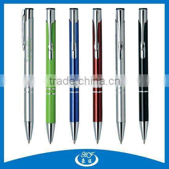 Logo Printed Metal Twist Ballpoint Pen Advertising Product