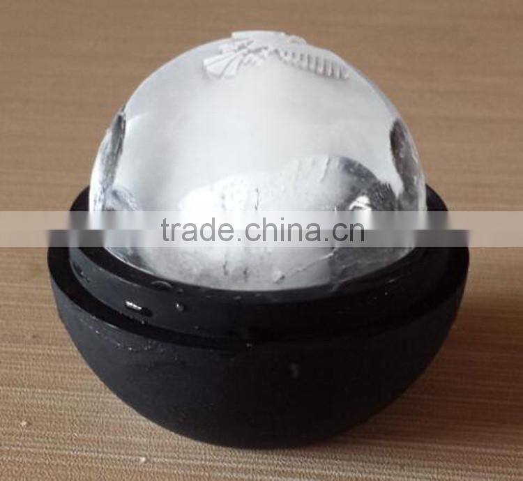 custom emboss logo sphere ice mold silicon