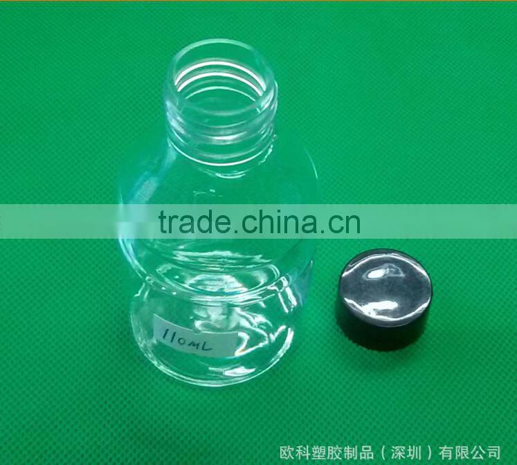 plastic bottle pet for 110ml food pcakge bottle