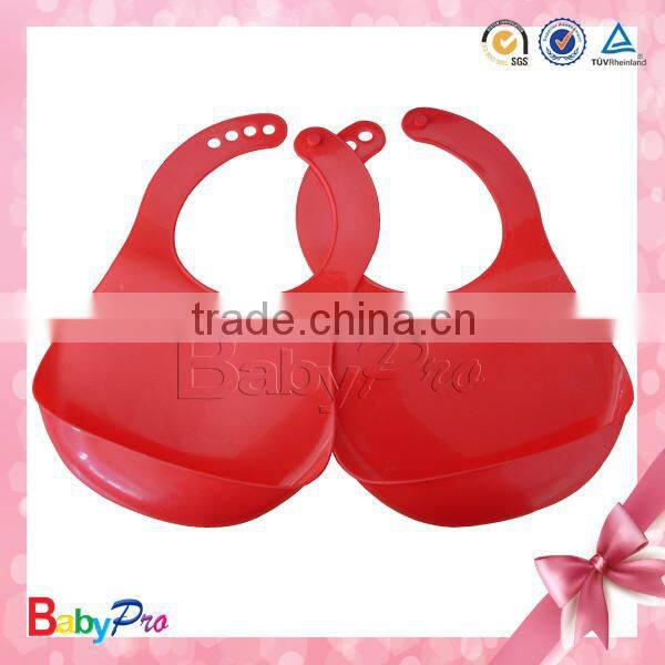 2014 Hot Sale Colorful Plastic Bibs For Toddlers Baby Plastic Bib
