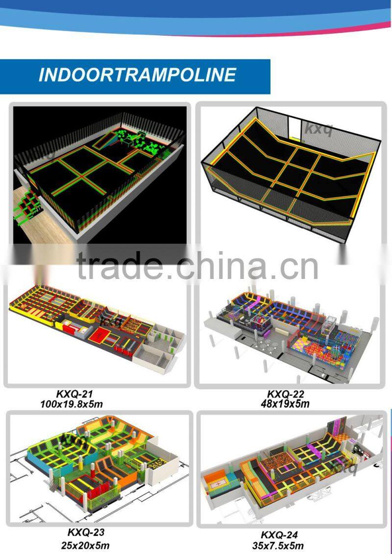 Big Cheap Square and Rectangular for kids and adults Indoor Trampoline Park