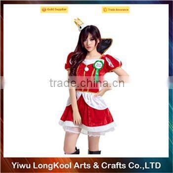 2016 New arrival hot sale sexy women costume christmas costume