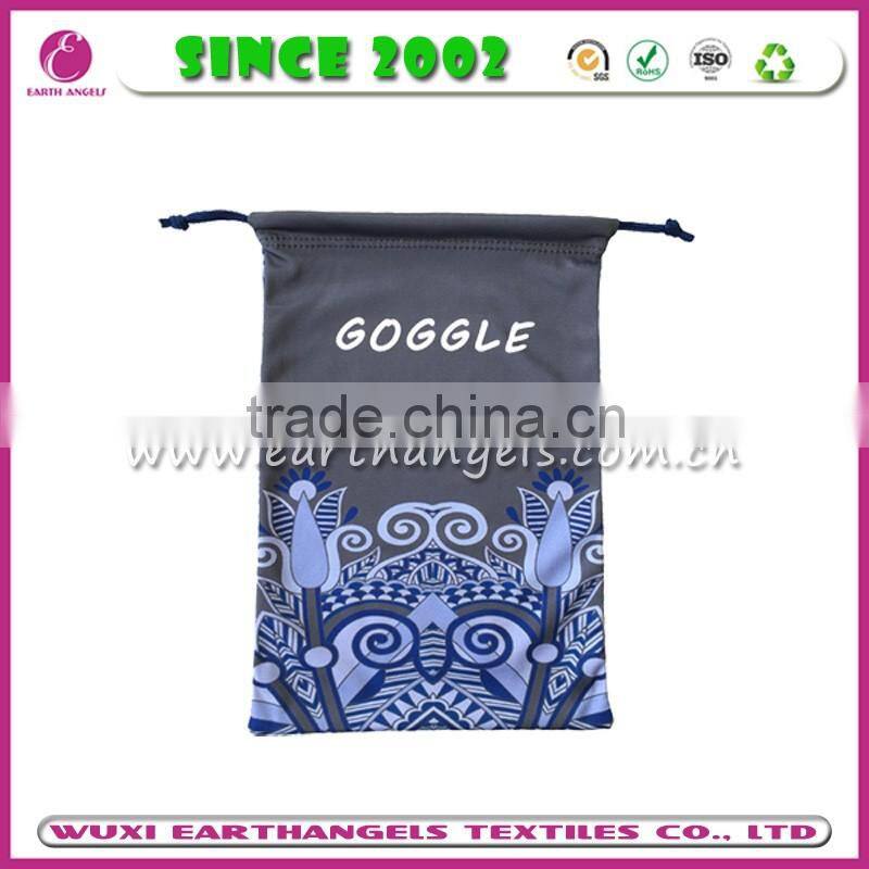 printing polyester polyamide cloth pouch, goggle cloth bag