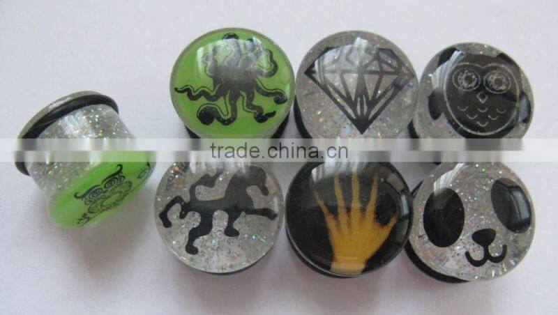 2015! most popular body jewelry uv plugs