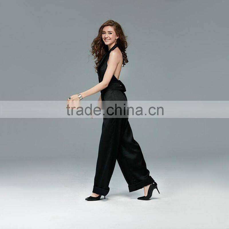 Fancy party High Heel pointed toe classic ladies breatheable PU lining comfortable black sheep skin pump shoes