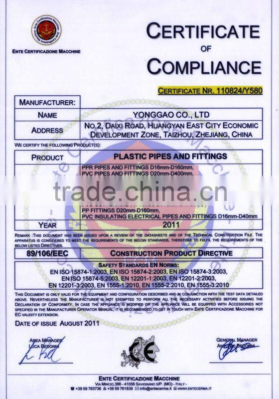 PVC INSULATING ELECTRICAL PIPES AND FITTINGS