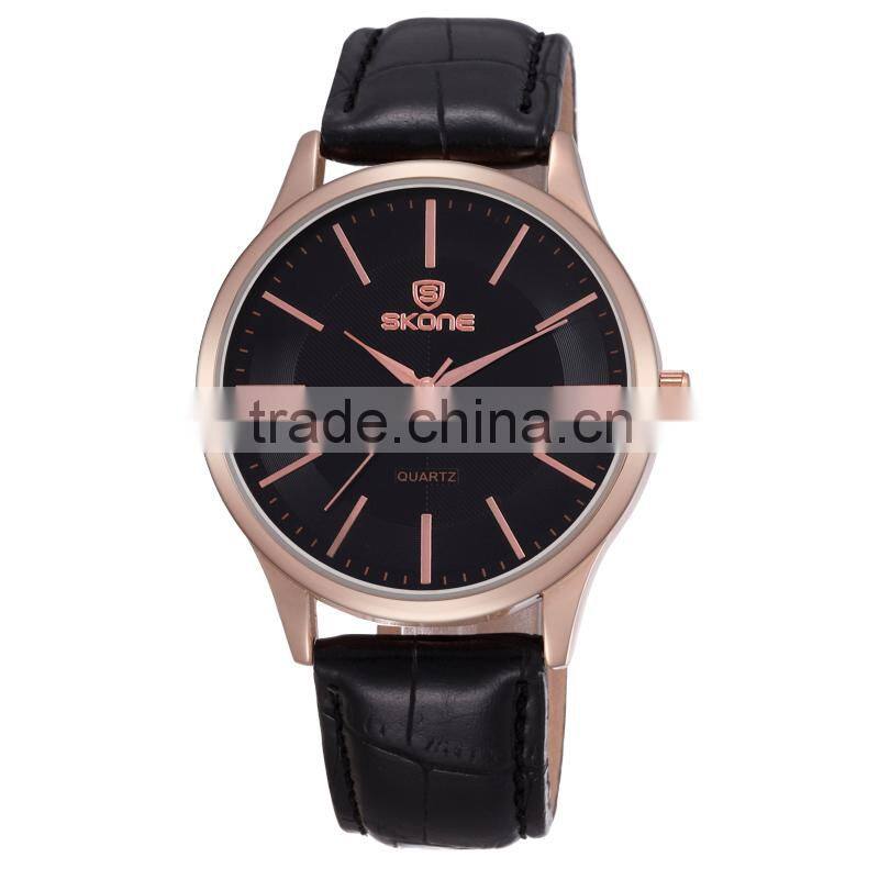 Wholeslae China goods new items dial manufacturer band gold watch for men