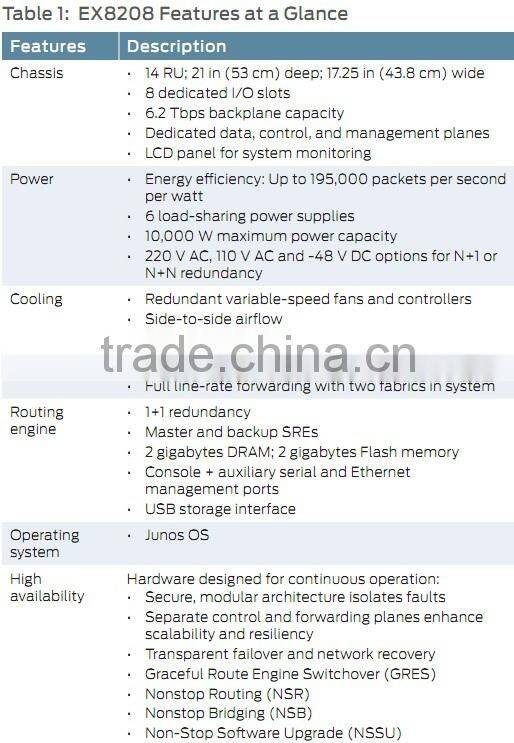 JUNIPER EX8208-SRE320 Switch and Routing Engine for EX8208, redundant