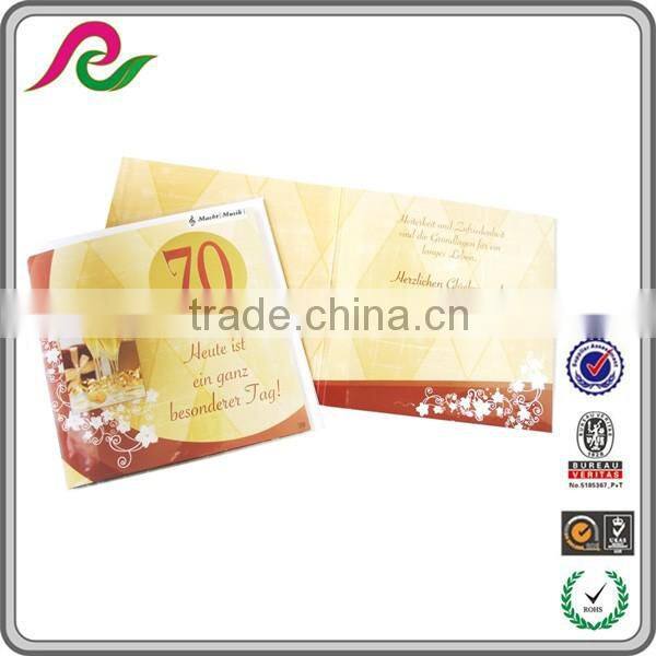 printing music button card manufactuer, custom musical greeting card