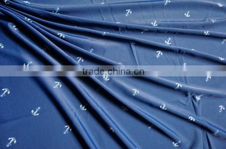 discount print boat anchor fashion bikini material stock fabric suppliers