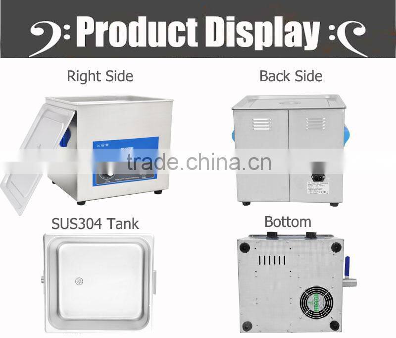 13L Mechanical timer and heater industrial Ultrasonic Cleaner price VGT-2013QT