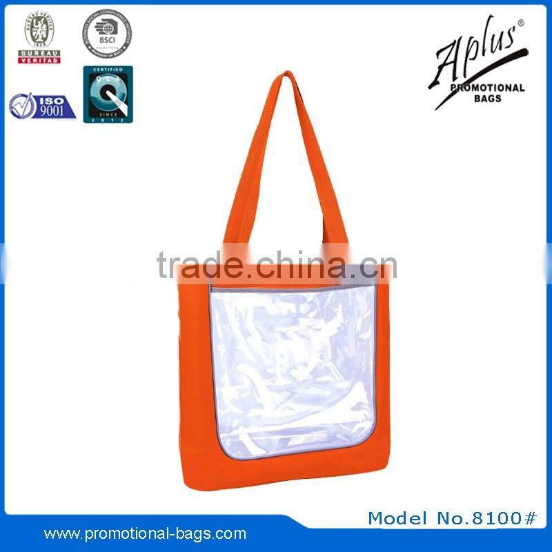 portable clear PVC wholesale handbag from china