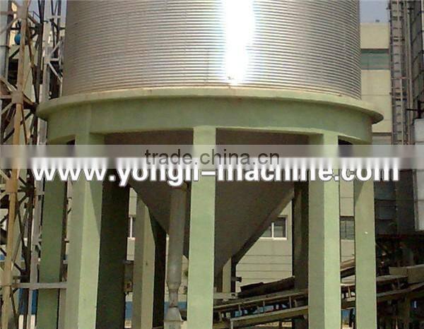 2000 Ton galvanized storage rice corn grain steel silo with conveying system
