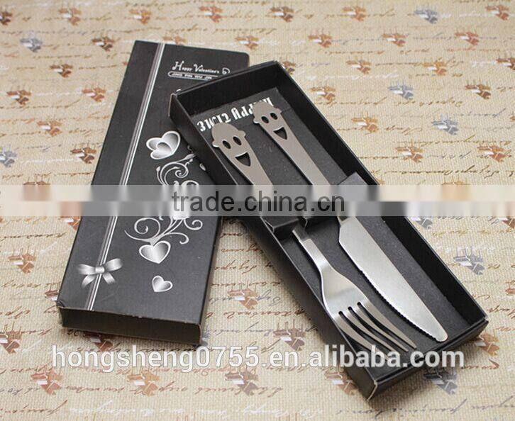 Stainless Steel Cutlery with package for student/Cutlery for promotional gift