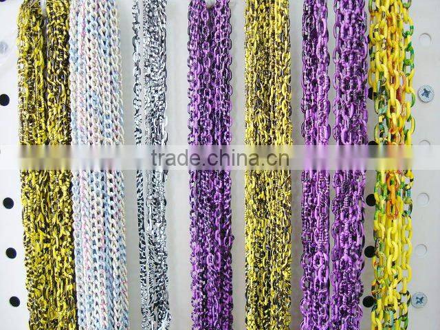 Spray Painted Color Aluminum Necklace Chain