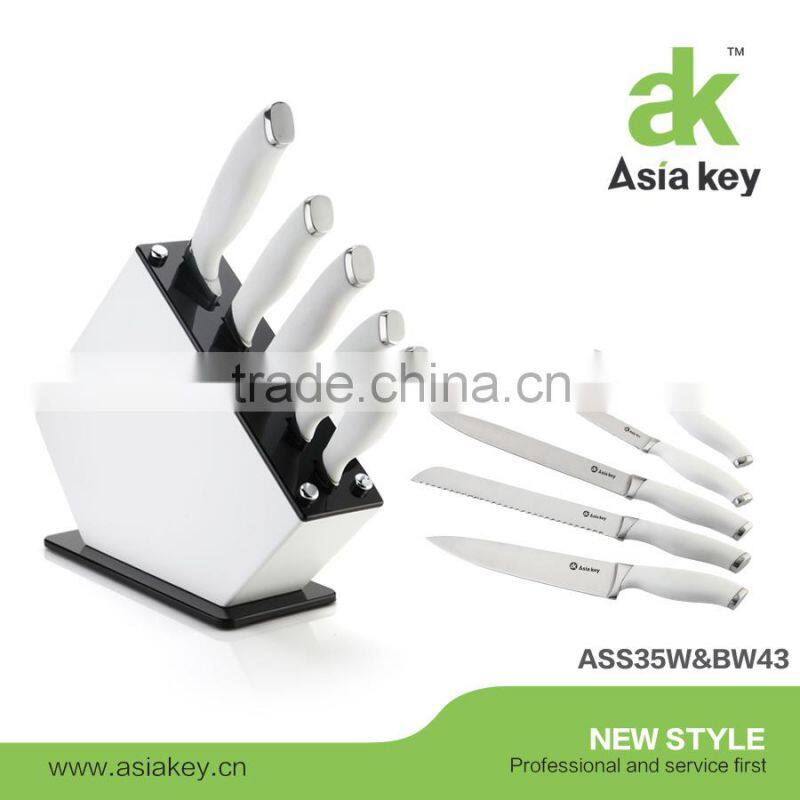 New coming handle 7 pcs stainless steel cutlery set knife set