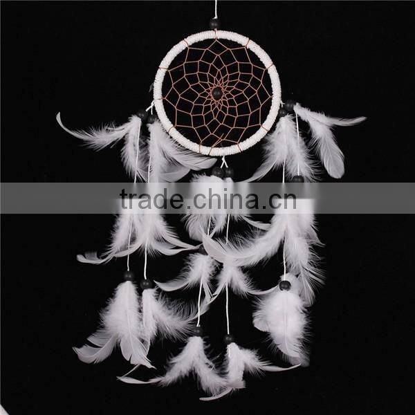 Feather decoration Indian Dream Catcher, crochet handmade Dream Catcher