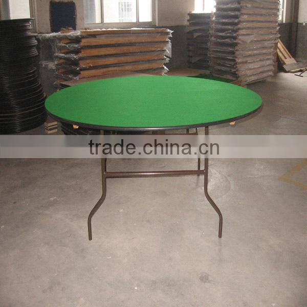 Used Serpentine Wood Folding Restaurant Tables