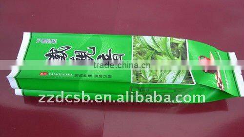Plastic side-gusset tea bag/vacuum tea bag
