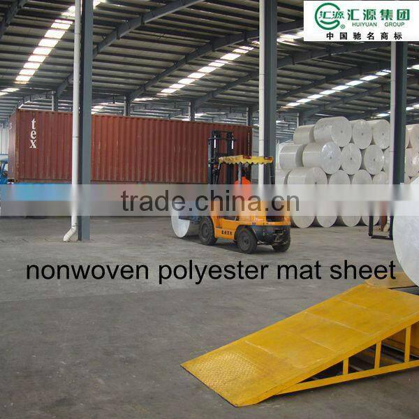 non-woven polyester mat/160g long fiber polyester mat for SBS/APP waterproof membrane
