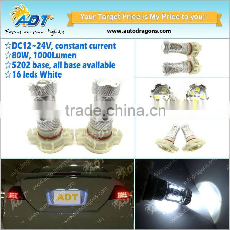 T20 48W W21W / 7443 SMD LED Light Bulbs Brake/Signal Lamp Amber