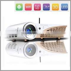 Professional built-in Android 4.2 OS WIFI smart wireless LED 86+ home theater Projector 1080p TV projector beamer