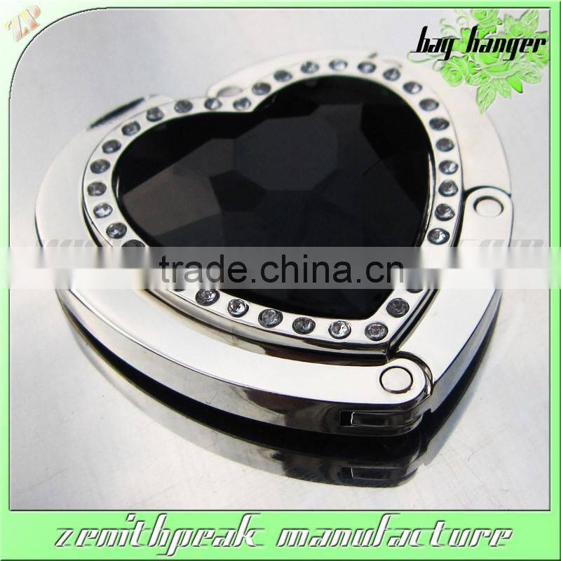 2016 Promotional metal heart shape bag hanger/heart shape bag holder/heart shape bag hook
