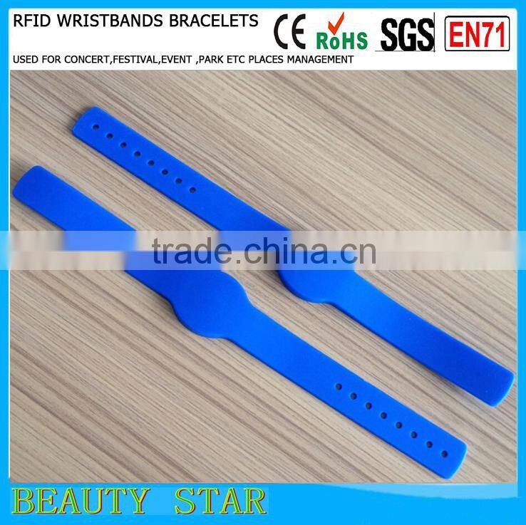 High quality NFC bracelets, Silicone Waterproof NFC bracelets with long read distance