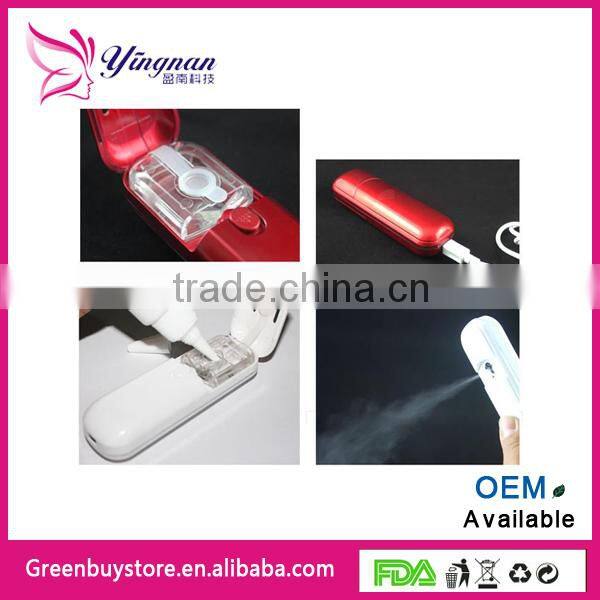 USB Rechargeable Nano Handy Mist Sprayer ,Mini Mist Atomization Facial Humectant Steamer Ionic Sprayer