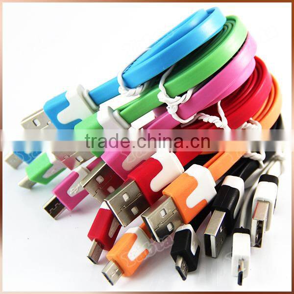 Colorful 8 Pin Lightn Noodle Cable For Iphone Cell Phone Accessory