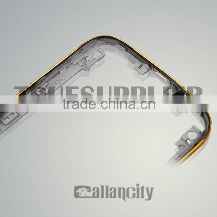 New design for Samsung gold middle plate for samsung galaxy s4 gold bezel front housing