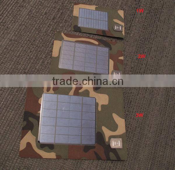 2014 new launched/ 2 W high efficiency solar portable/ mobile phone charger/Intelligent battery charger