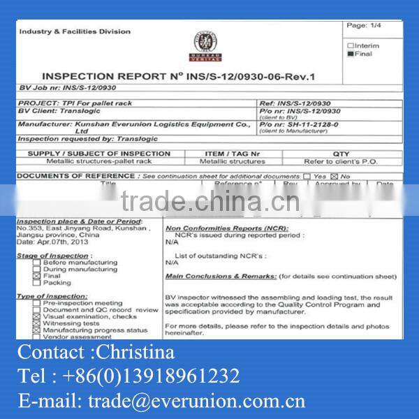 Logistic Equipment Warehouse Storage Double Deep Racks