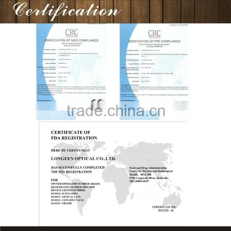 G3623 Transparent Yellow Custom Half Rim Eyeglass Frames For Women