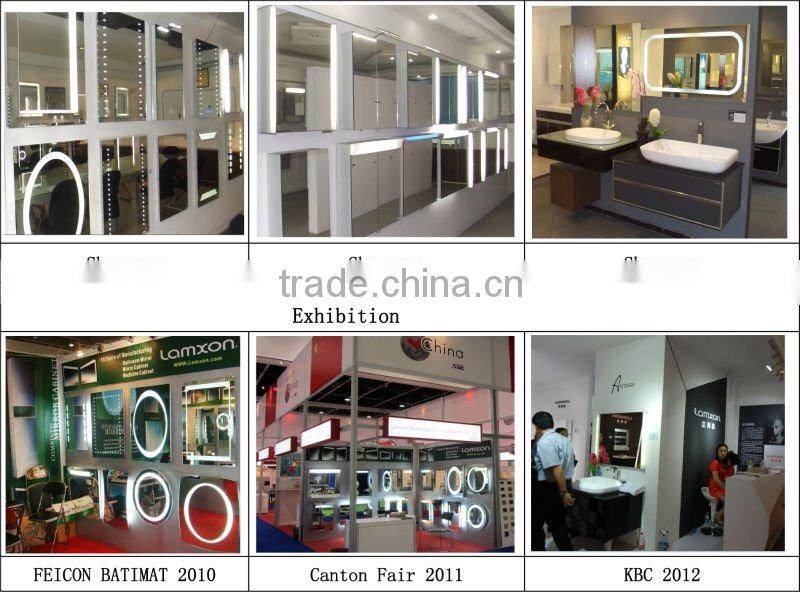 Top quality bathroom mirror with led lights, shower mirror fogless ,backlit mirror