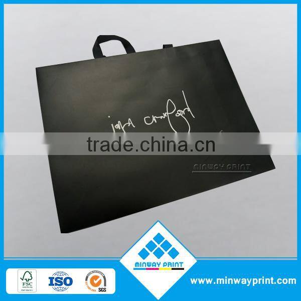 Black paper bags with handle
